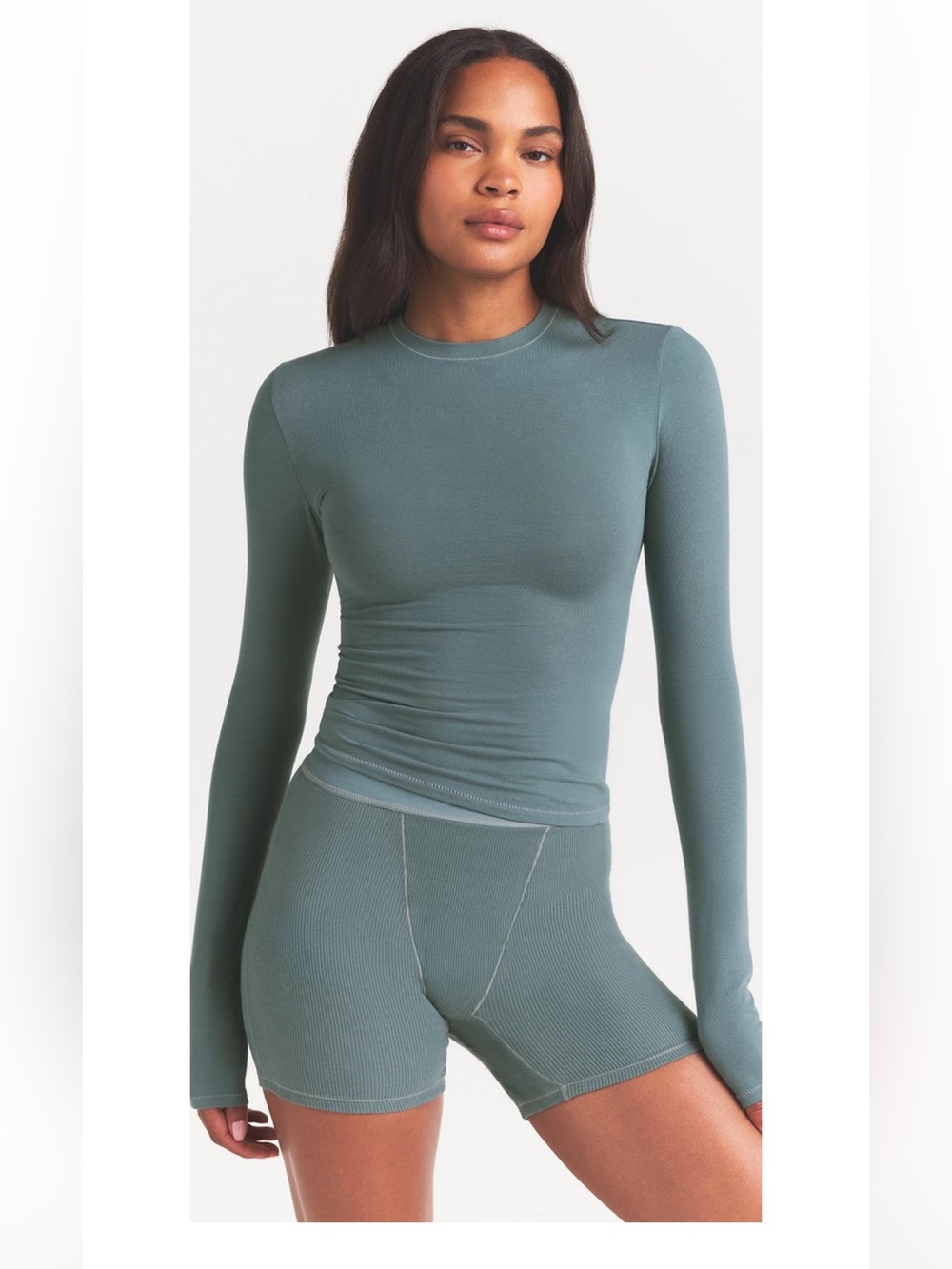 SKIMS Cotton Jersey Long Sleeve T-shirt
